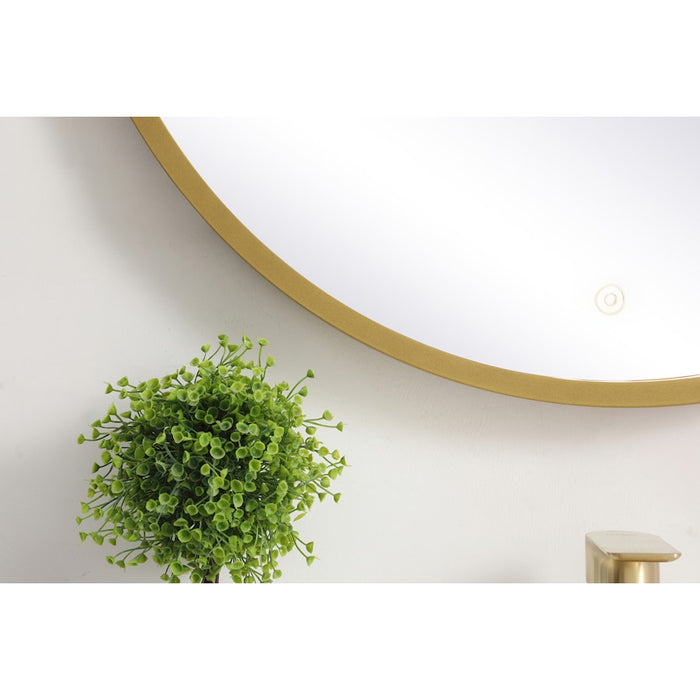 Elegant Decor Pier 28" LED Mirror/3000K/4200K/6400K, Brass