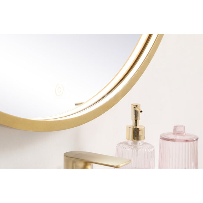 Elegant Decor Pier 28" LED Mirror/3000K/4200K/6400K, Brass