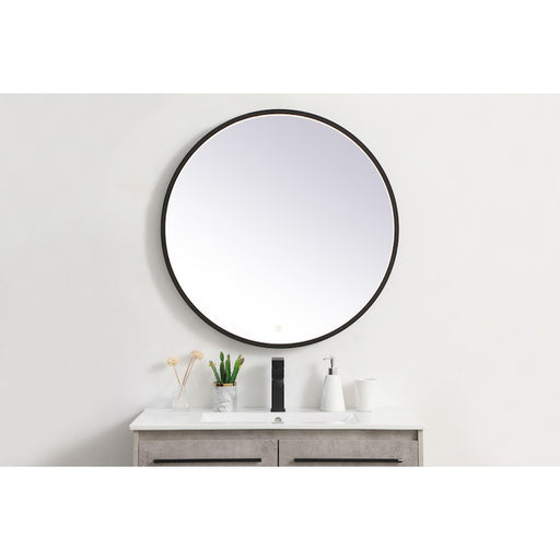 Elegant Decor Pier 32" LED Mirror/3000K/4200K/6400K, Black