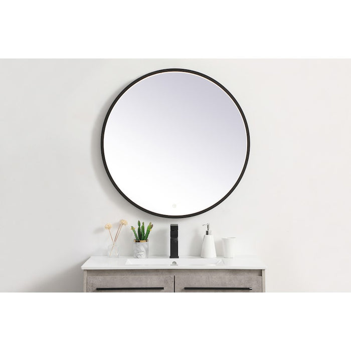 Elegant Decor Pier 32" LED Mirror/3000K/4200K/6400K, Black