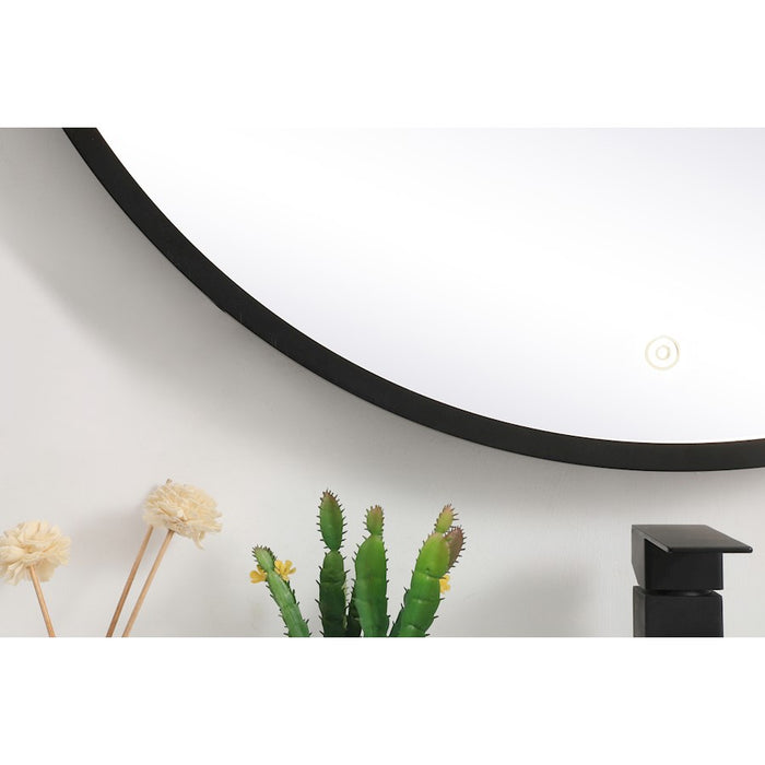Elegant Decor Pier 32" LED Mirror/3000K/4200K/6400K, Black