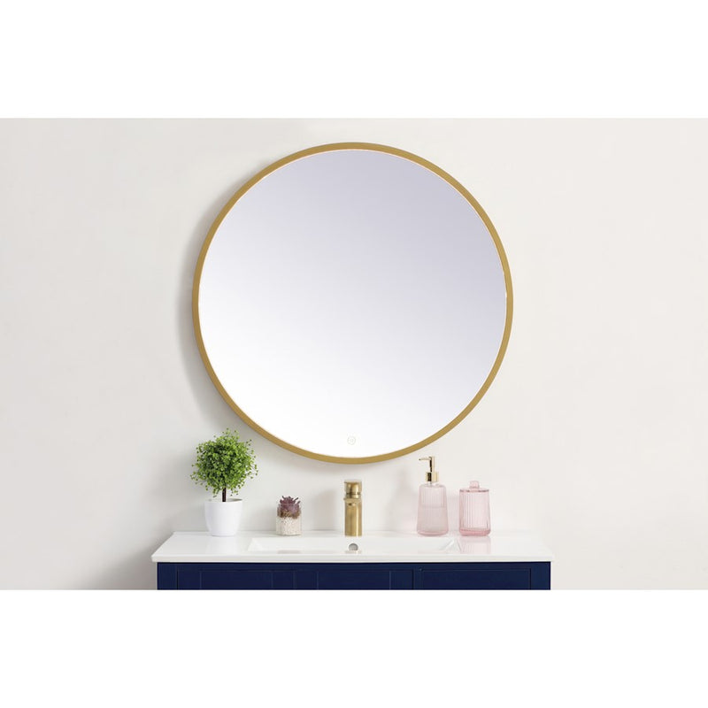 Elegant Decor Pier 32" LED Mirror/3000K/4200K/6400K, Brass