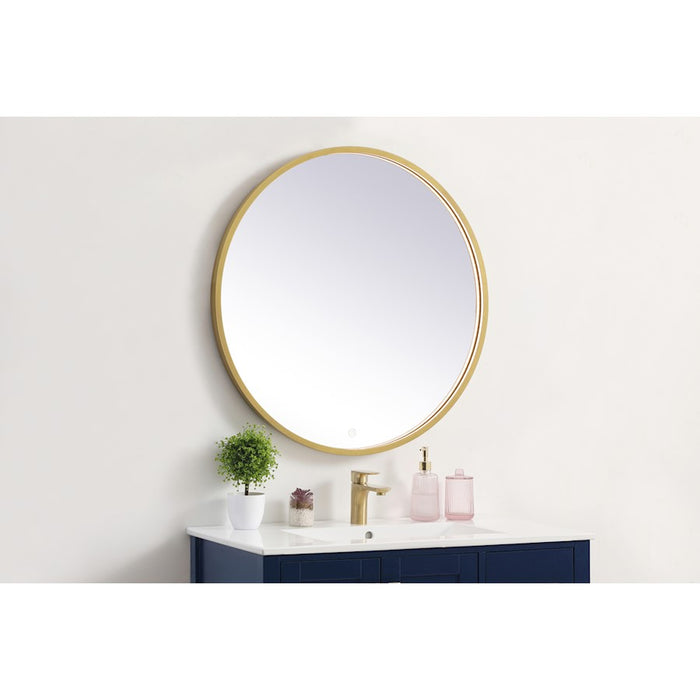 Elegant Decor Pier 32" LED Mirror/3000K/4200K/6400K, Brass