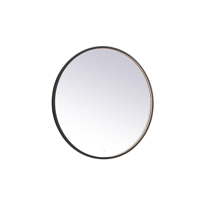 Elegant Decor Pier 36" LED Mirror/3000K/4200K/6400K, Black