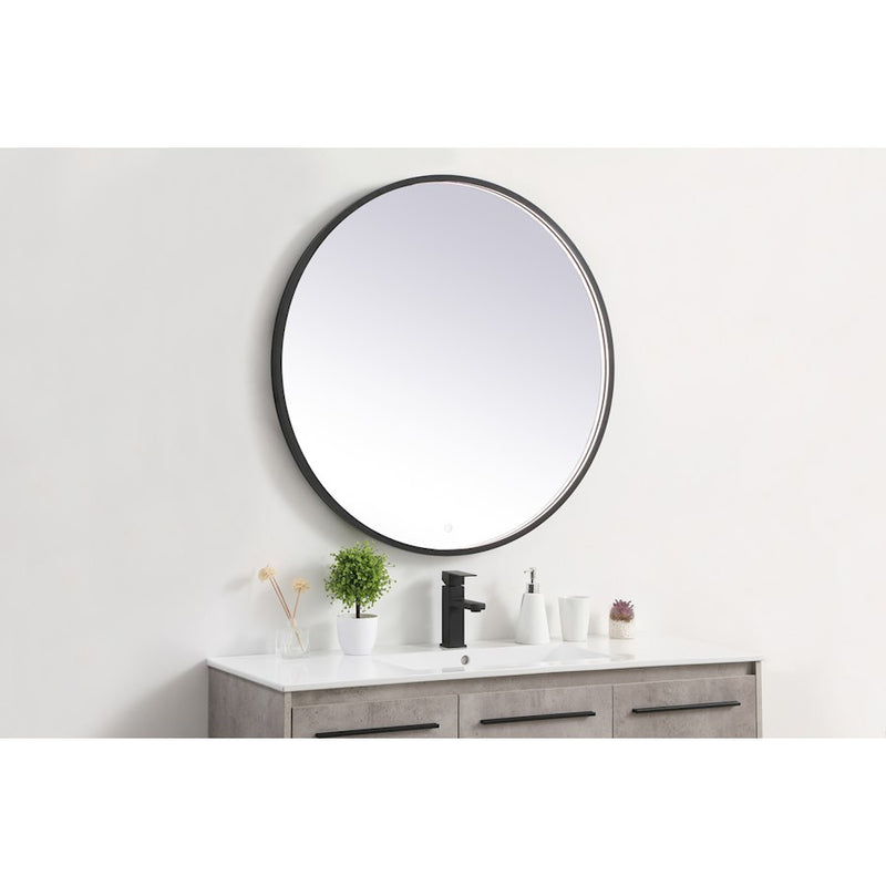 Elegant Decor Pier 36" LED Mirror/3000K/4200K/6400K, Black
