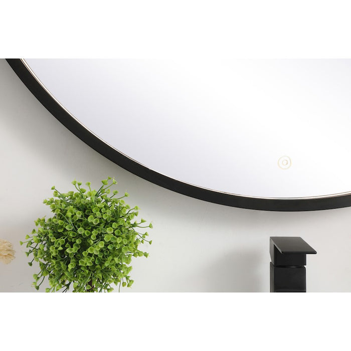 Elegant Decor Pier 36" LED Mirror/3000K/4200K/6400K, Black
