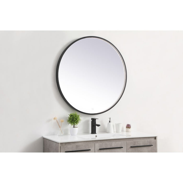 Elegant Decor Pier 36" LED Mirror/3000K/4200K/6400K, Black