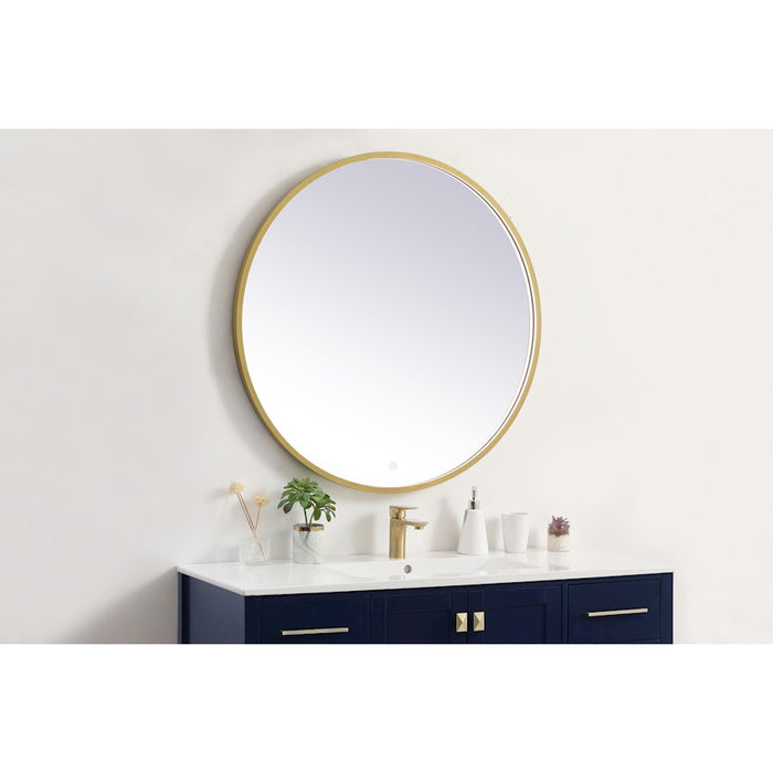 Elegant Decor Pier 36" LED Mirror/3000K/4200K/6400K, Brass