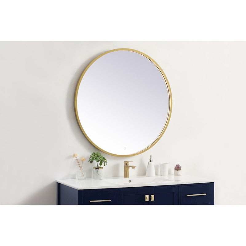 Elegant Decor Pier 36" LED Mirror/3000K/4200K/6400K, Brass