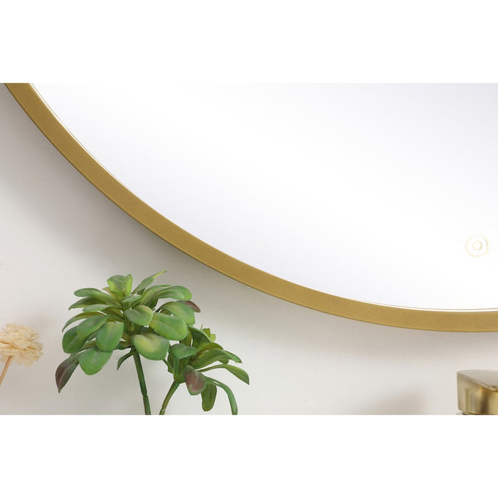 Elegant Decor Pier 36" LED Mirror/3000K/4200K/6400K, Brass
