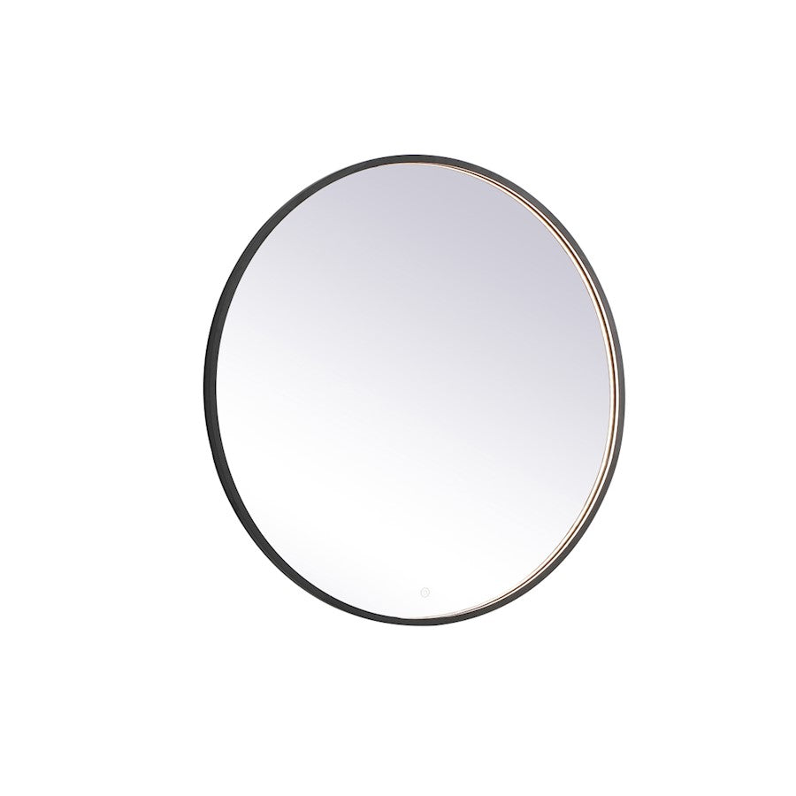 Elegant Decor Pier 39" LED Mirror/3000K/4200K/6400K, Black