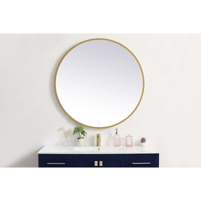 Elegant Decor Pier 39" LED Mirror/3000K/4200K/6400K, Brass