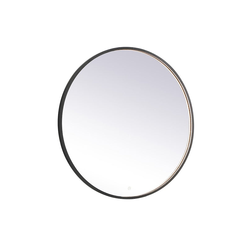 Elegant Decor Pier 42" LED Mirror/3000K/4200K/6400K, Black