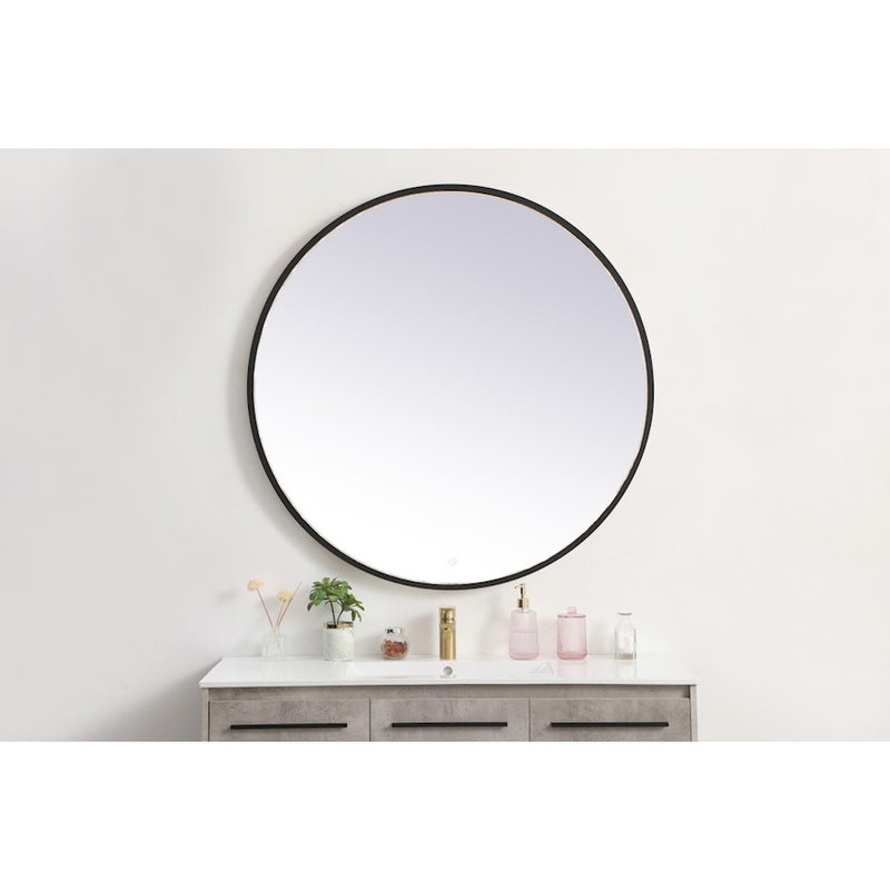 Elegant Decor Pier 42" LED Mirror/3000K/4200K/6400K, Black