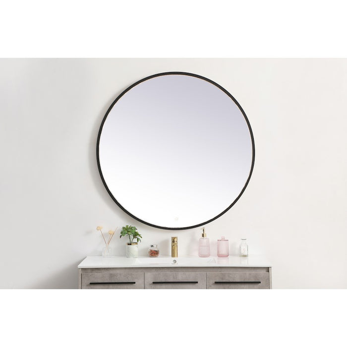 Elegant Decor Pier 42" LED Mirror/3000K/4200K/6400K, Black