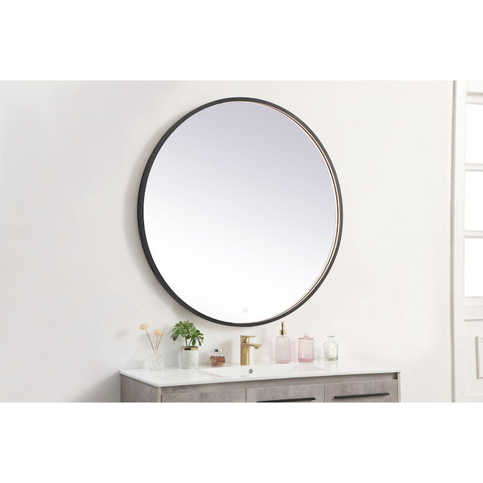Elegant Decor Pier 42" LED Mirror/3000K/4200K/6400K, Black