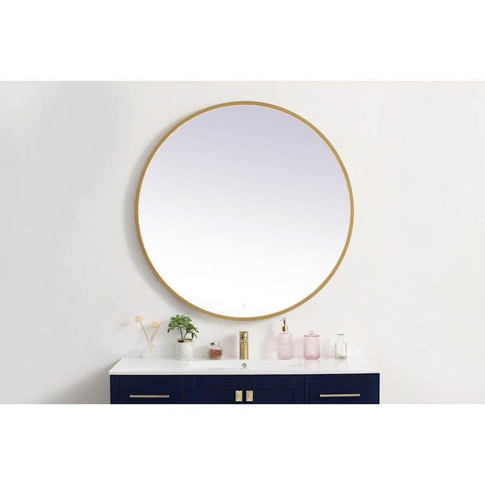 Elegant Decor Pier 42" LED Mirror/3000K/4200K/6400K, Brass