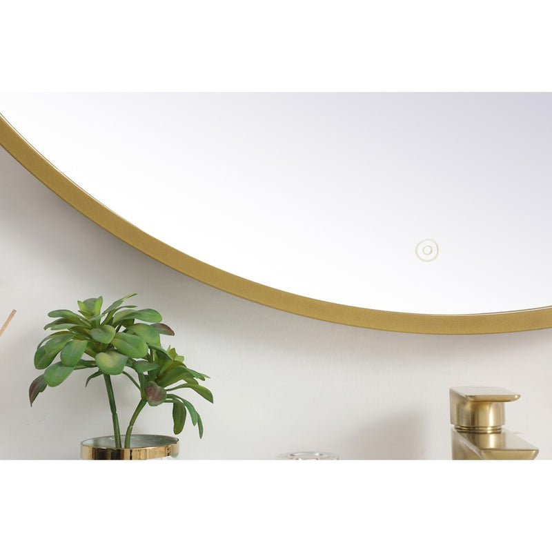 Elegant Decor Pier 42" LED Mirror/3000K/4200K/6400K, Brass