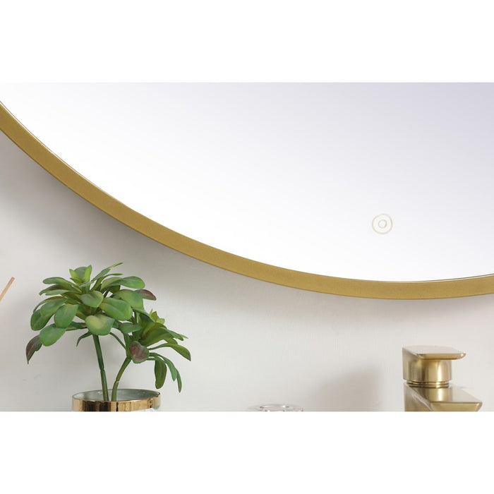 Elegant Decor Pier 42" LED Mirror/3000K/4200K/6400K, Brass