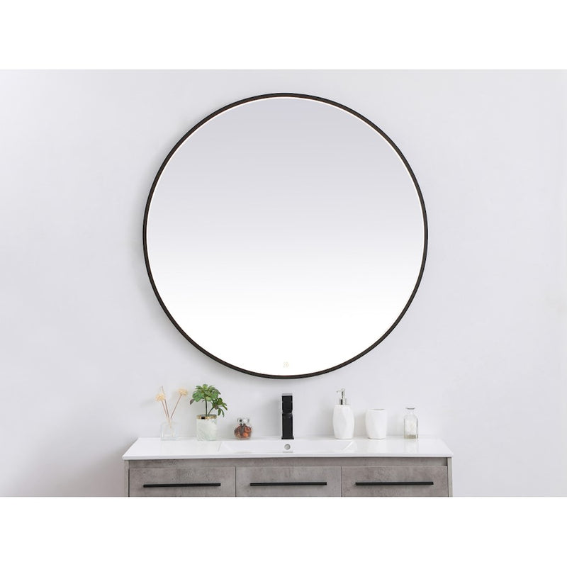 Elegant Decor Pier 45" LED Mirror/3000K/4200K/6400K, Black