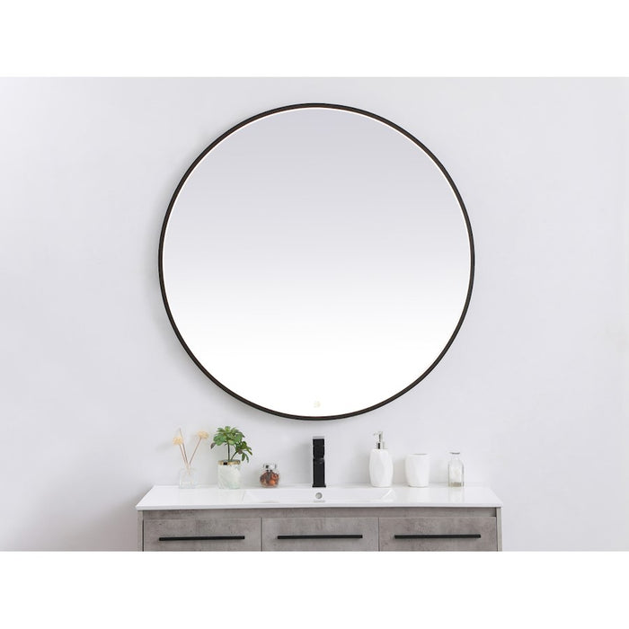 Elegant Decor Pier 45" LED Mirror/3000K/4200K/6400K, Black