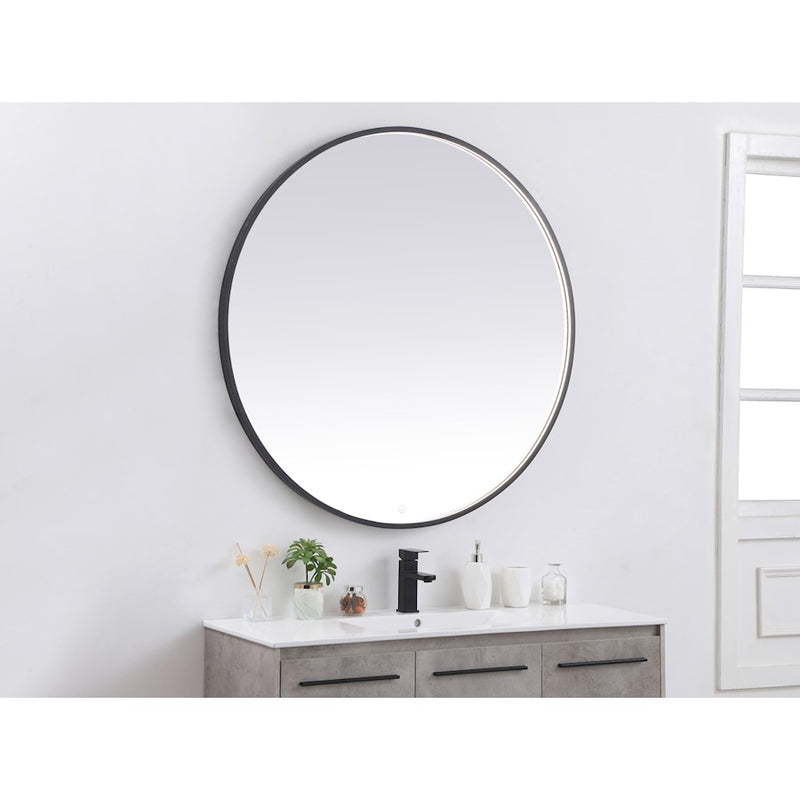 Elegant Decor Pier 45" LED Mirror/3000K/4200K/6400K, Black