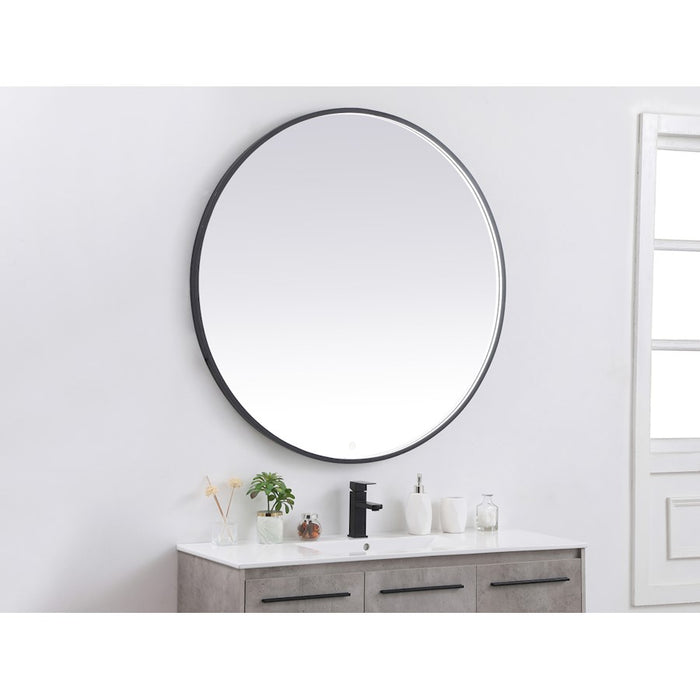 Elegant Decor Pier 45" LED Mirror/3000K/4200K/6400K, Black