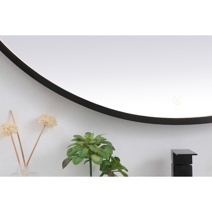 Elegant Decor Pier 45" LED Mirror/3000K/4200K/6400K, Black