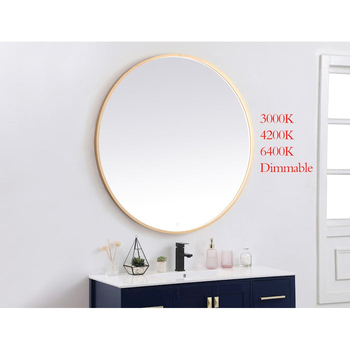Elegant Decor Pier 45" LED Mirror/3000K/4200K/6400K, Brass