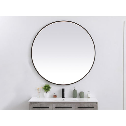 Elegant Decor Pier 48" LED Mirror/3000K/4200K/6400K, Black