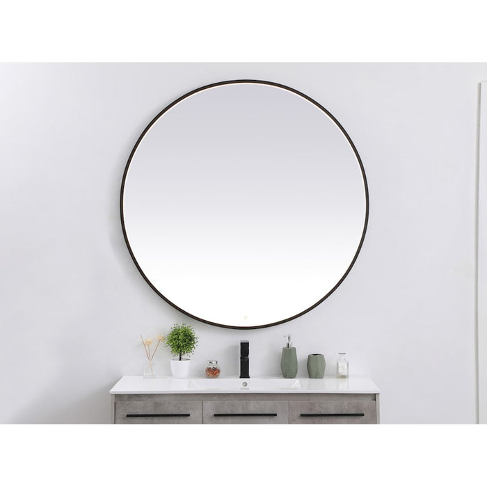 Elegant Decor Pier 48" LED Mirror/3000K/4200K/6400K, Black