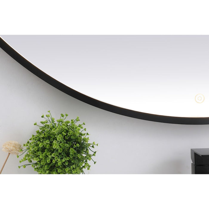 Elegant Decor Pier 48" LED Mirror/3000K/4200K/6400K, Black