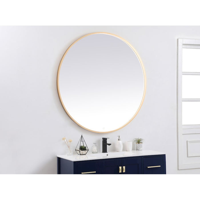 Elegant Decor Pier 48" LED Mirror/3000K/4200K/6400K, Brass