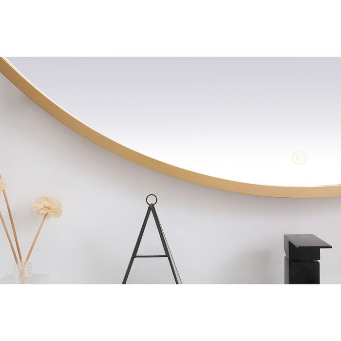 Elegant Decor Pier 48" LED Mirror/3000K/4200K/6400K, Brass