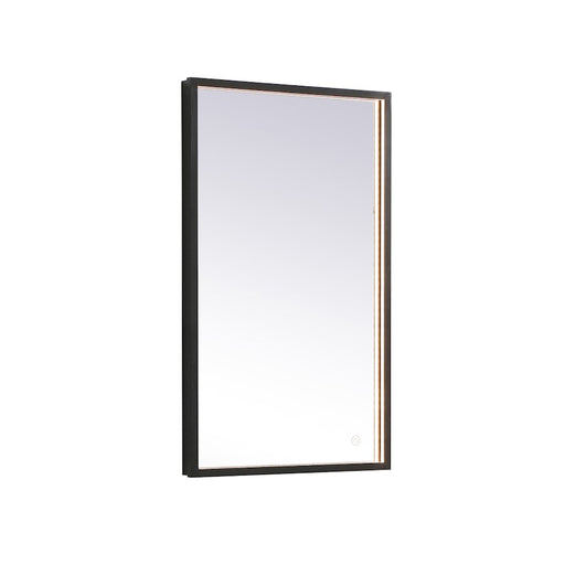 Elegant Decor Pier 18X30" LED Mirror/3000K/4200K/6400K, Black