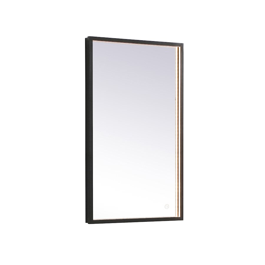 Elegant Decor Pier 18X30" LED Mirror/3000K/4200K/6400K, Black