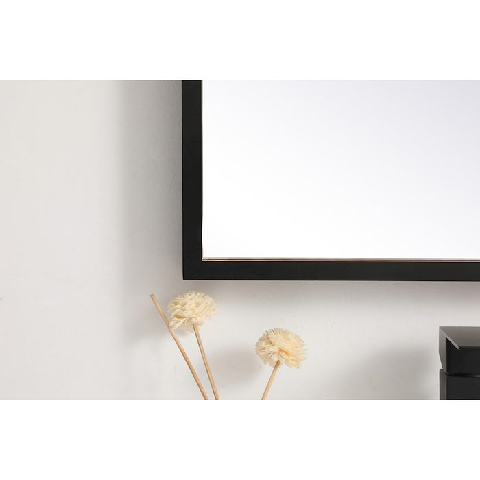 Elegant Decor Pier 18X30" LED Mirror/3000K/4200K/6400K, Black