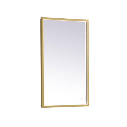 Elegant Decor Pier 18X30" LED Mirror/3000K/4200K/6400K, Brass
