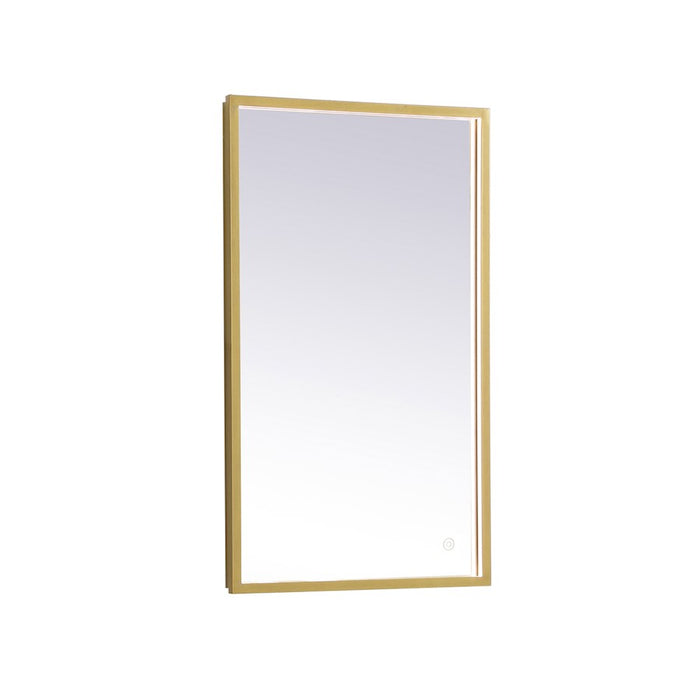 Elegant Decor Pier 18X30" LED Mirror/3000K/4200K/6400K, Brass