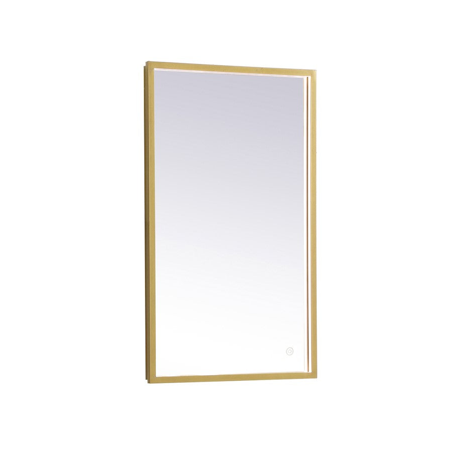 Elegant Decor Pier 18X30" LED Mirror/3000K/4200K/6400K, Brass
