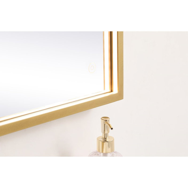 Elegant Decor Pier 18X30" LED Mirror/3000K/4200K/6400K, Brass