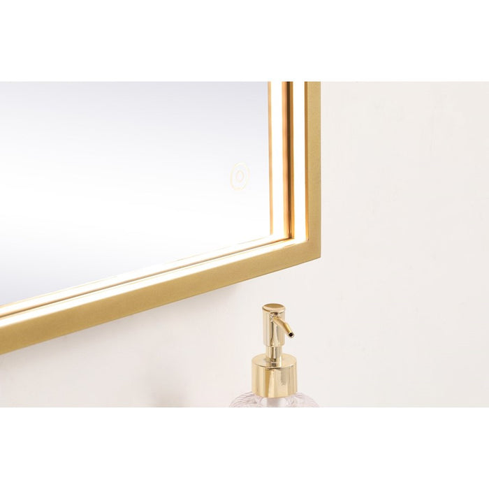 Elegant Decor Pier 18X30" LED Mirror/3000K/4200K/6400K, Brass