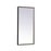 Elegant Decor Pier 18X36" LED Mirror/3000K/4200K/6400K, Black