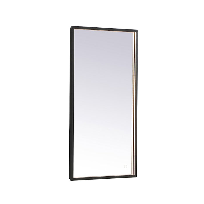 Elegant Decor Pier 18X36" LED Mirror/3000K/4200K/6400K, Black