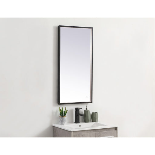 Elegant Decor Pier 18X36" LED Mirror/3000K/4200K/6400K, Black