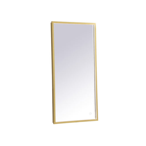 Elegant Decor Pier 18X36" LED Mirror/3000K/4200K/6400K, Brass