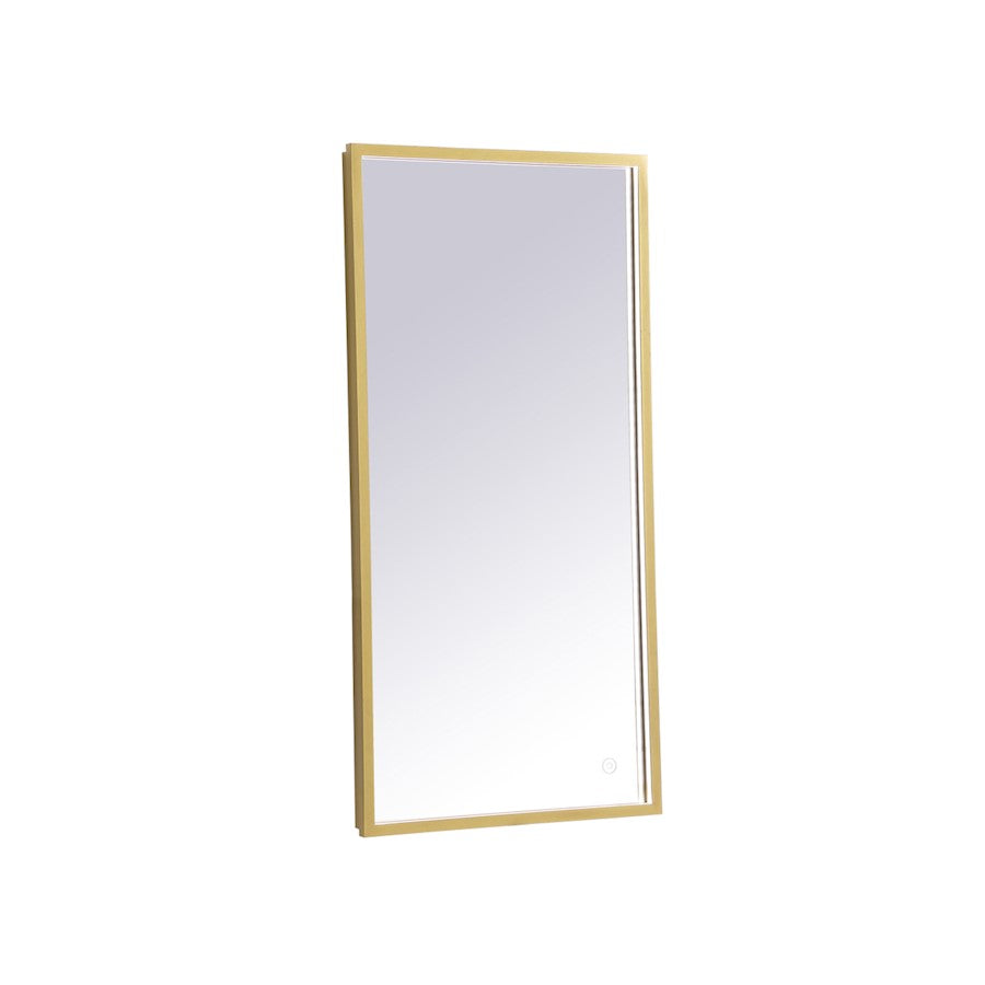 Elegant Decor Pier 18X36" LED Mirror/3000K/4200K/6400K, Brass