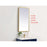 Elegant Decor Pier 18X36" LED Mirror/3000K/4200K/6400K, Brass