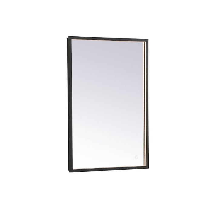 Elegant Decor Pier 20X30" LED Mirror/3000K/4200K/6400K, Black