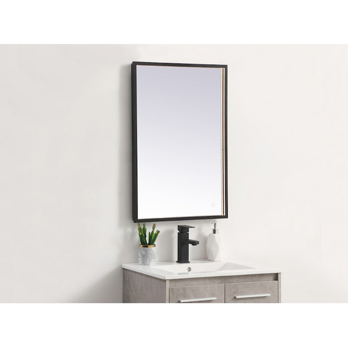Elegant Decor Pier 20X30" LED Mirror/3000K/4200K/6400K, Black
